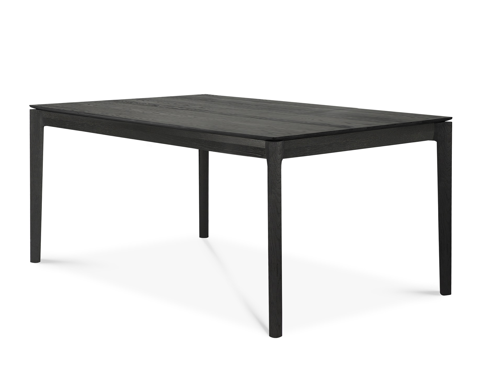 Rechteckiger, schwarzer Esstisch aus Eiche, Modell Bok von Ethnicraft, mit minimalistischem Design.