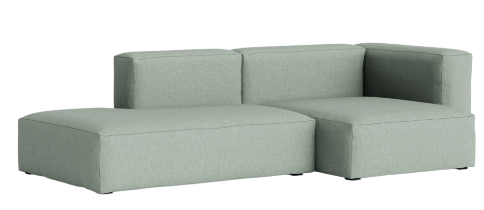Helles Mags Sofa von Hay, 2,5-Sitzer mit Armlehne rechts, modernes Design für Wohnzimmer.