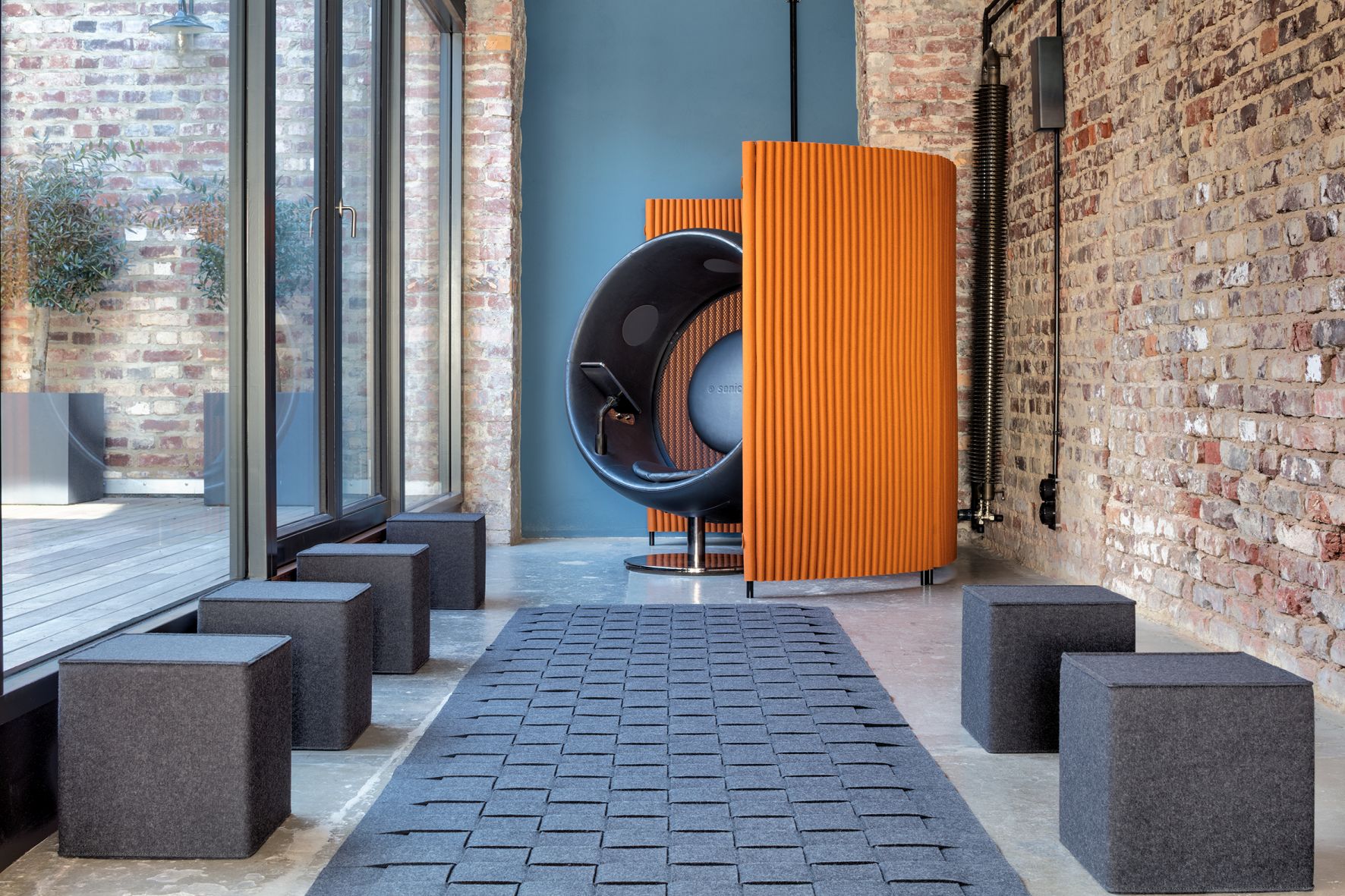 Welle Paravent 2 Elemente gebogen inkl. 2 Verbindern HEY - SIGN by BWF Group