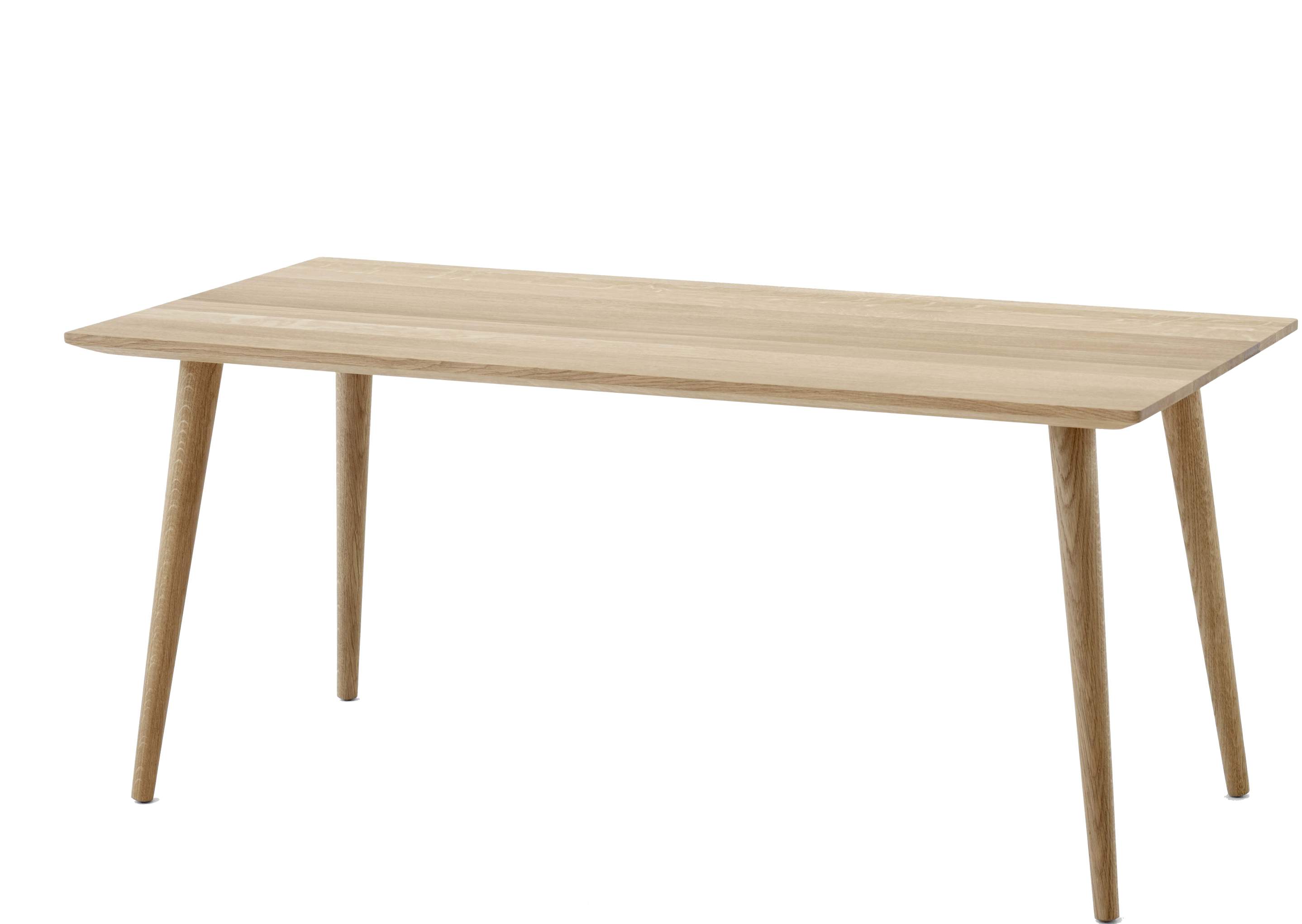 AndTradition In Between Table SK23 aus hellem Holz, ein moderner Couchtisch mit vier Beinen.