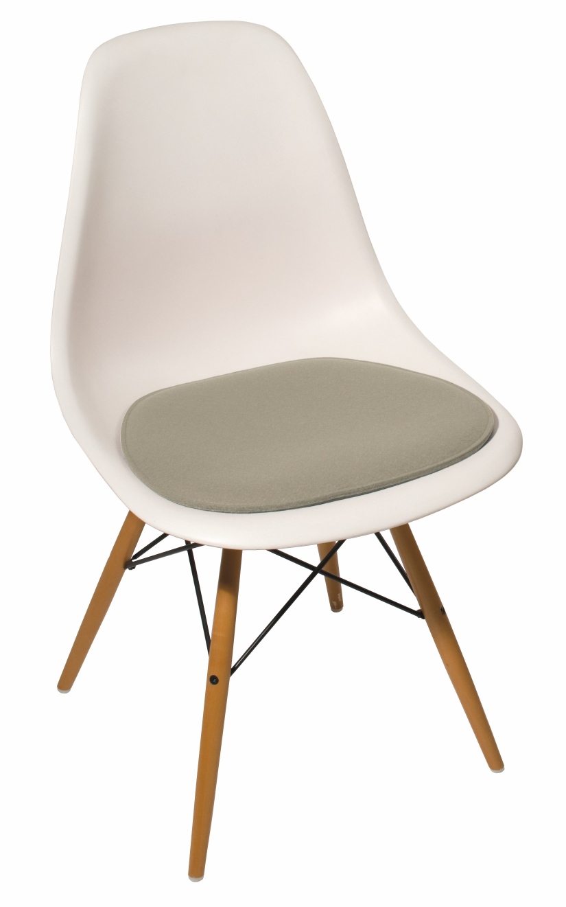 Sitzkissen Eames Side Chair DSR, DSW, DSX Parkhaus Berlin Sand / 5 mm Wollfilz