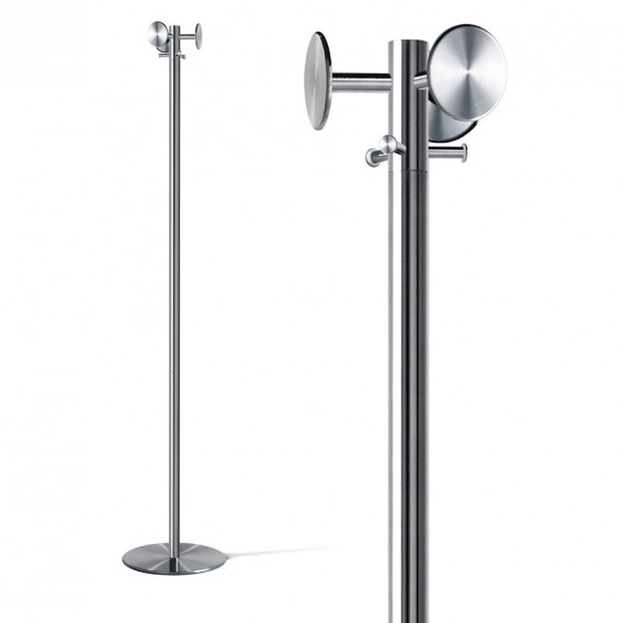 NOX EGO Kleiderständer aus Metall mit runden Haken und stabilen Fuß für Garderobe.