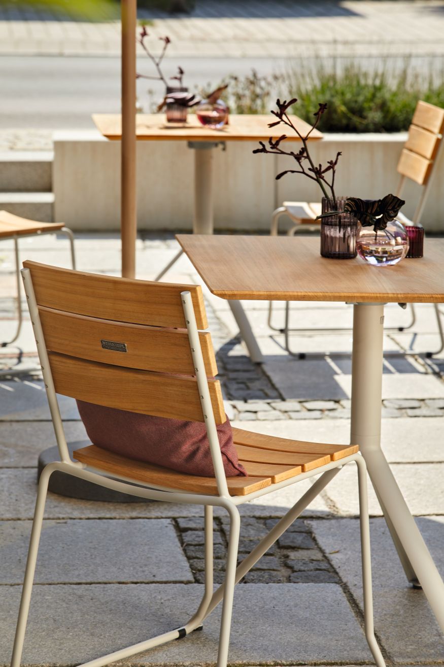 Balcony Klapptisch Edelstahlgestell Teak Weishäupl