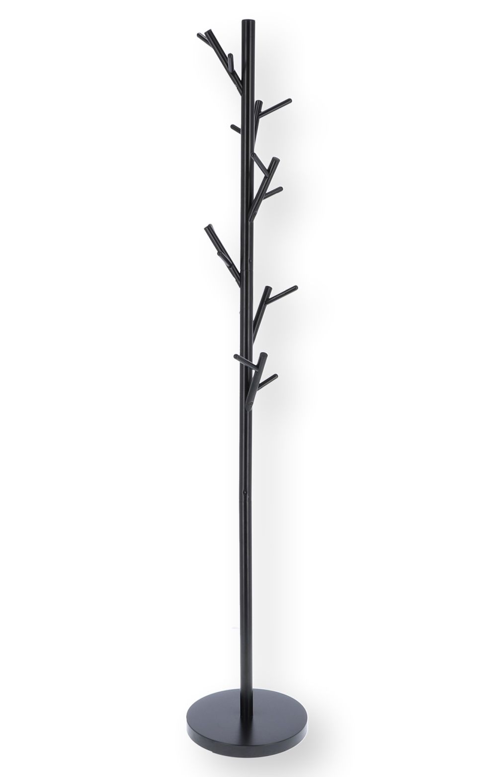 Schwarzer Tree Kleiderständer von Jan Kurtz, moderner Garderobenständer in Baumform für Flur und Eingangsbereich.