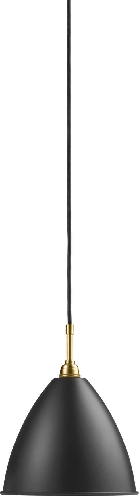 Bestlite Pendelleuchte in Schwarz und Messing von Gubi: Elegante Hängelampe für stilvolle Beleuchtung.
