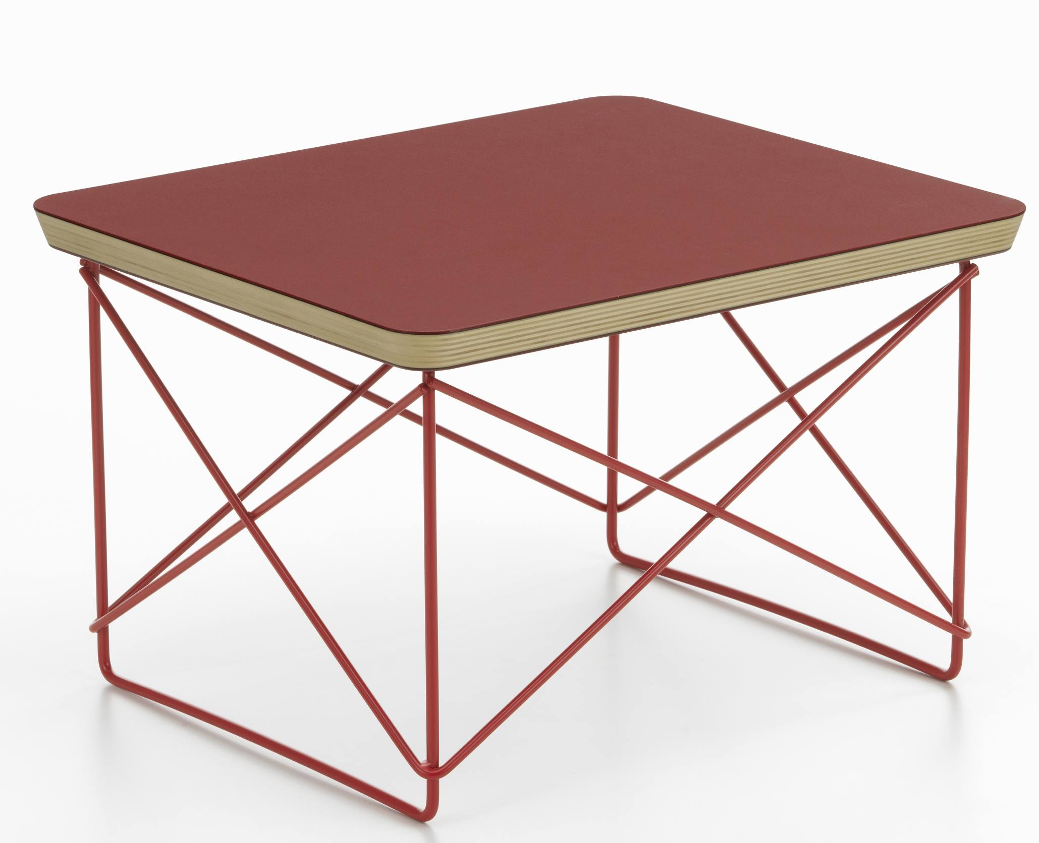 Occasional Table LTR Beistelltisch Linoleum Dark brick Vitra 