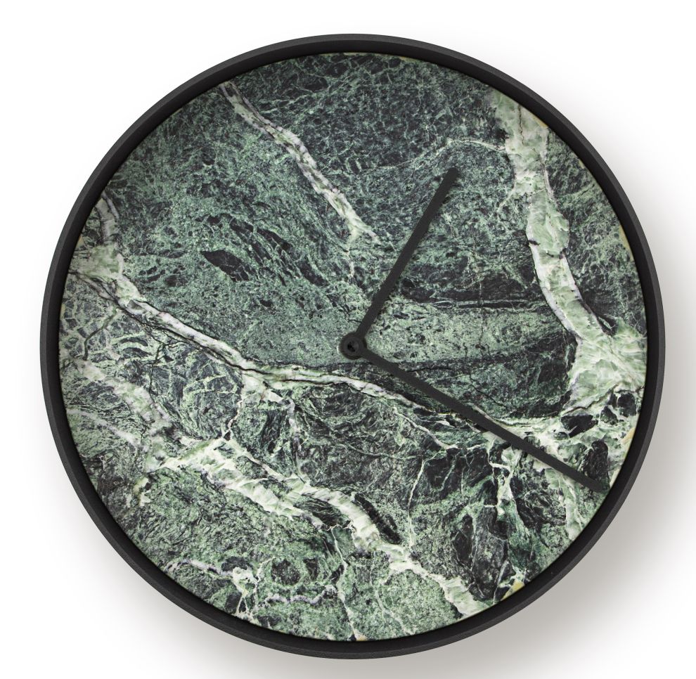 MJ01 Wanduhr Klein Janua Schwarz - Alpe Verdi