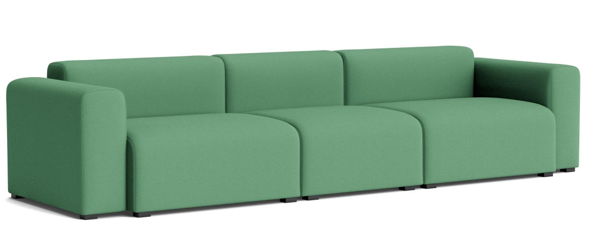 Mags Sofa 3-Sitzer Combination 1 Low Armrest Hay Stoff Steelcut 932