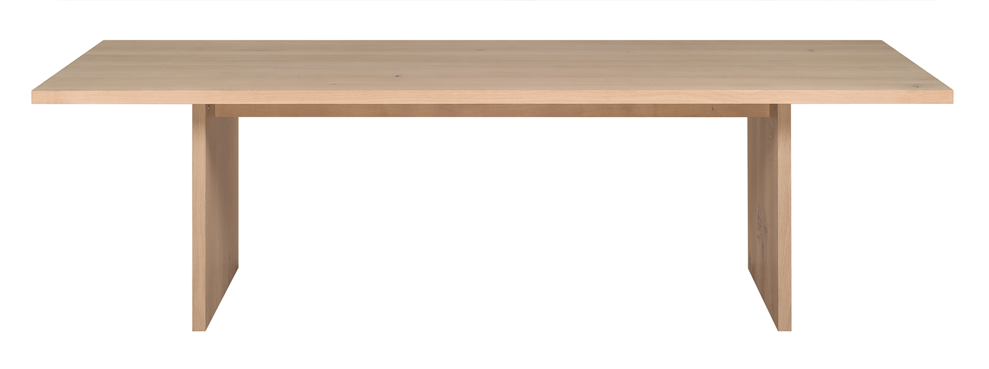 TA24 Ashida Tisch von e15, rechteckiger Esstisch aus hellem Massivholz, modernes Design.