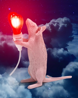 Mouse Lamp Step Love Edition USB Tischleuchte Seletti