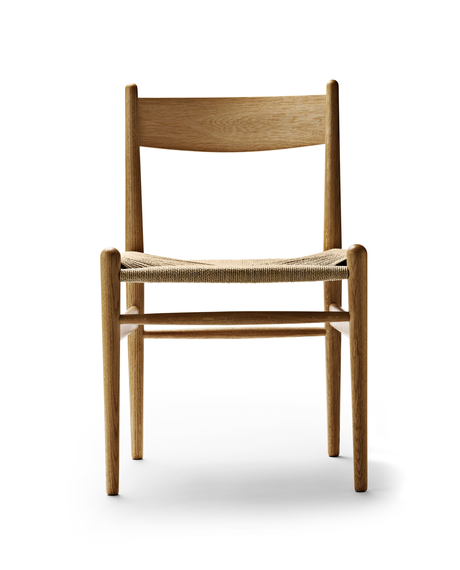 CH36 Stuhl von Carl Hansen & Søn aus Buche mit naturfarbenem Geflecht.