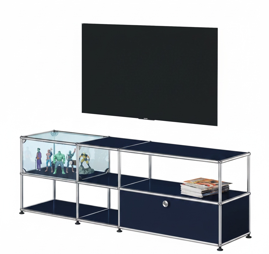 Media Board USM Haller Stahlblau