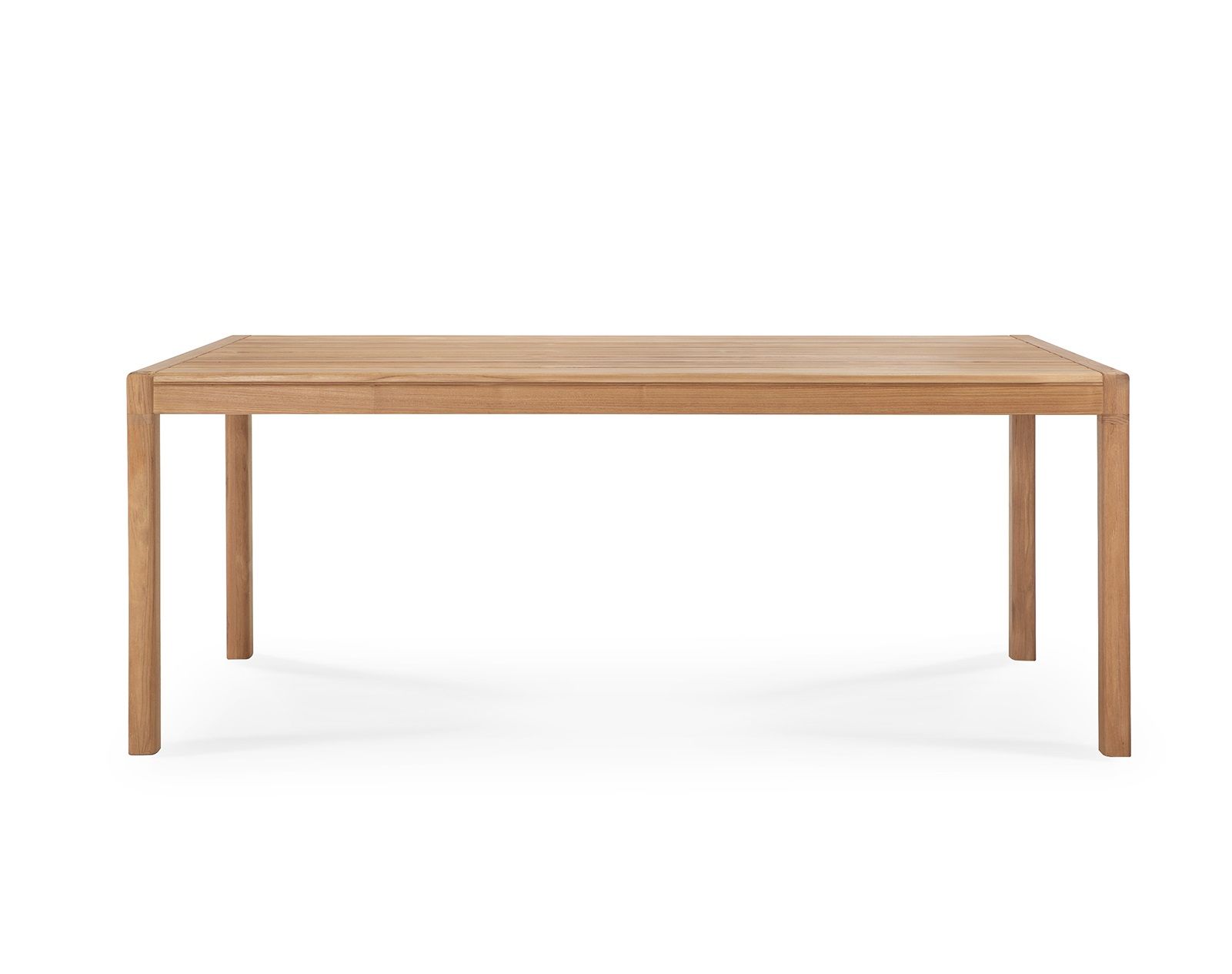 Rechteckiger Jack Outdoor Esstisch aus Teakholz von Ethnicraft, ideal für Garten und Terrasse.