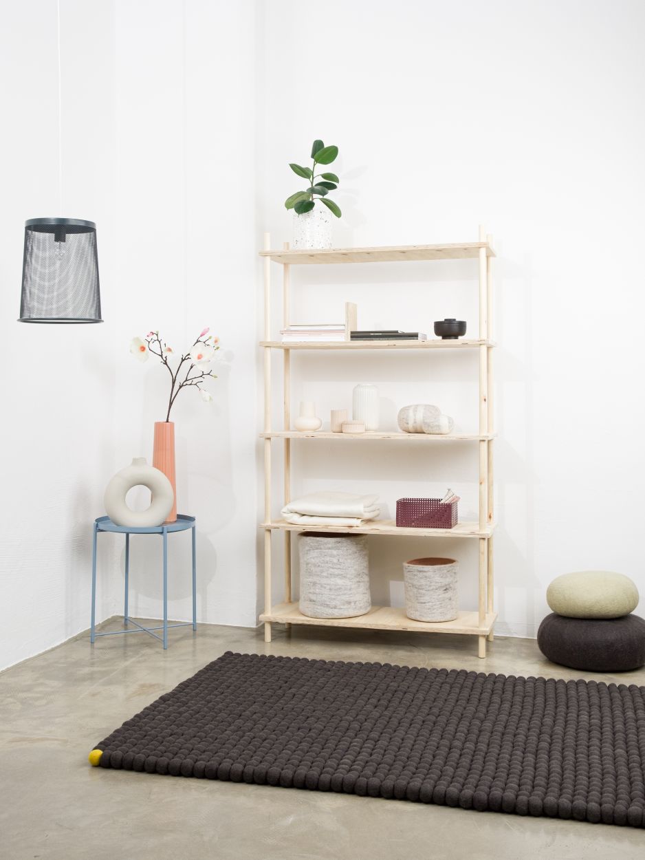 Big One Rechteckig Filzteppich 180 x 260 cm myfelt Anthrazit