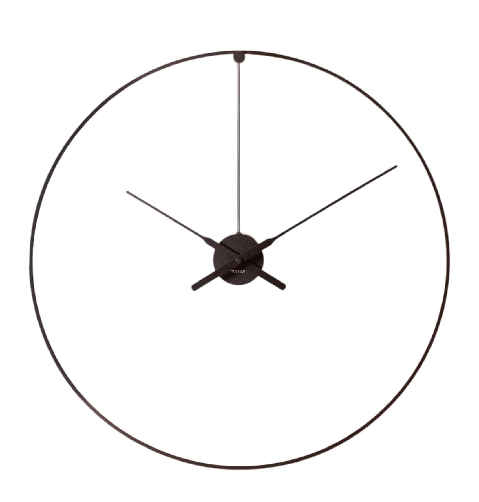 Ombra Clock Wanduhr von Nomon: Runde, minimalistische Design-Wanduhr mit feinen Zeigern und schlichtem Zifferblatt.