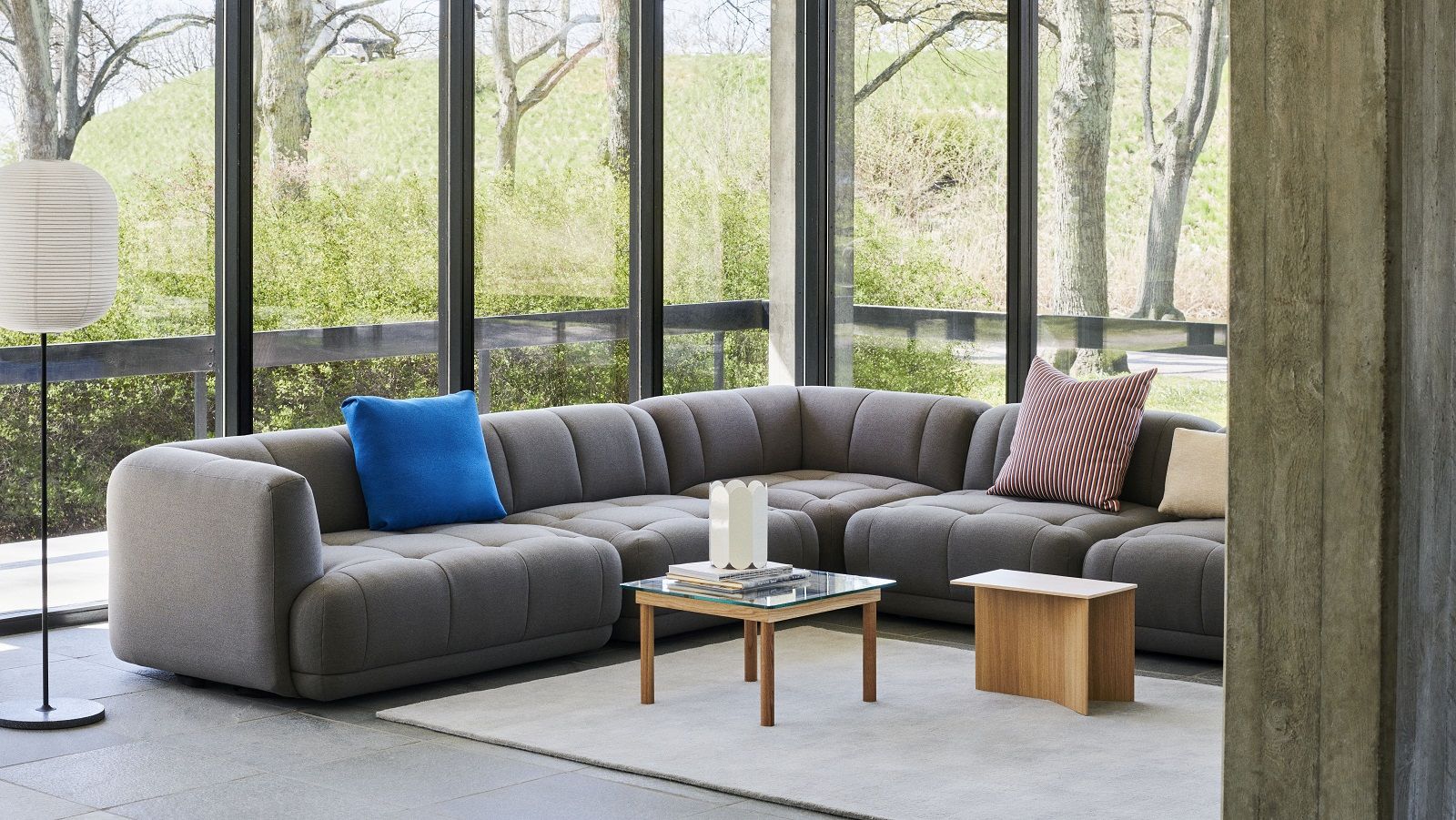 Slit Table Wood Oblong Beistelltisch / Couchtisch Hay