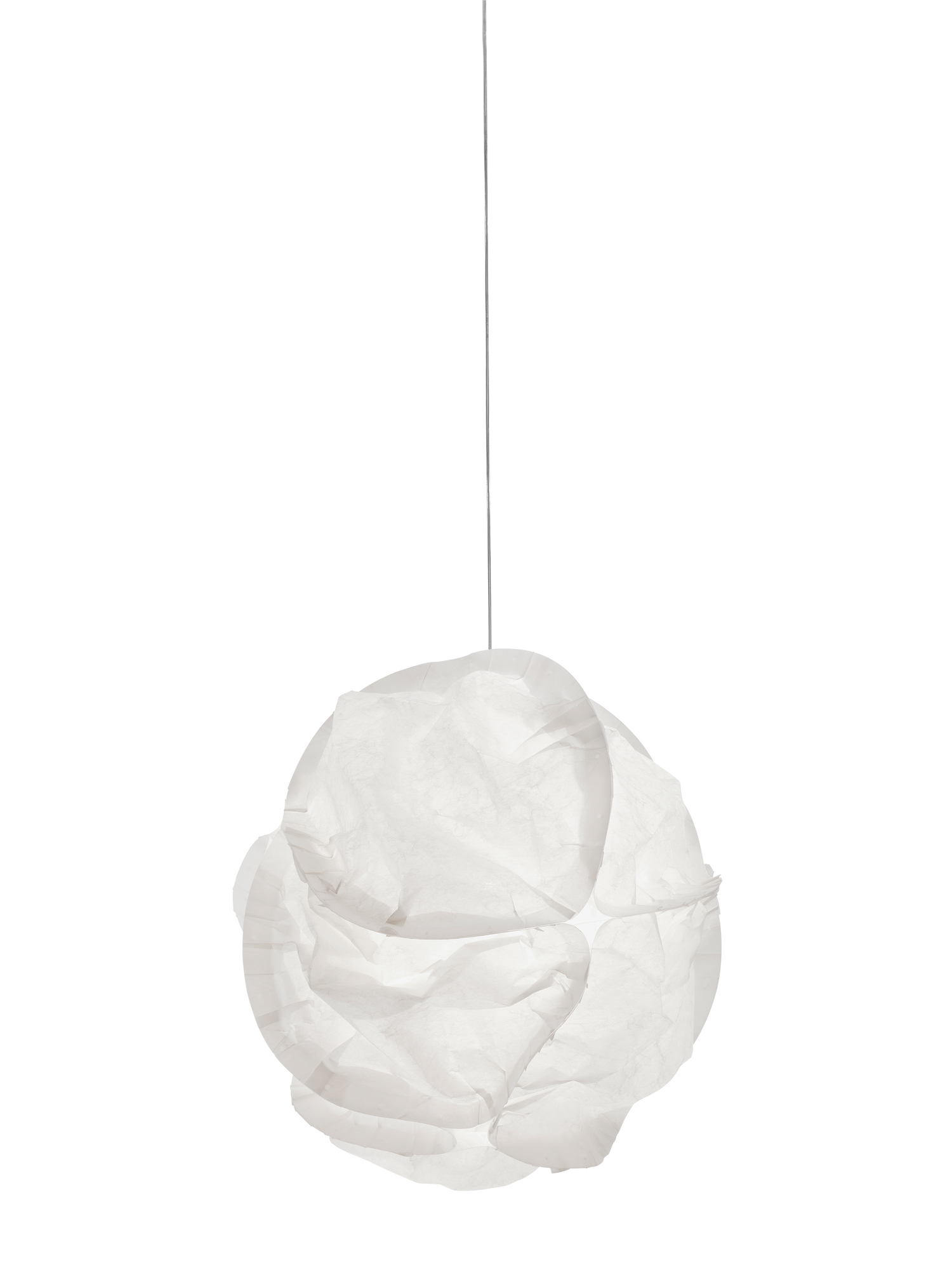 Weiße E27 Cloud Pendelleuchte Belux Ø60, eine moderne Hängelampe in Wolkenform für Wohnzimmer und Esszimmer.