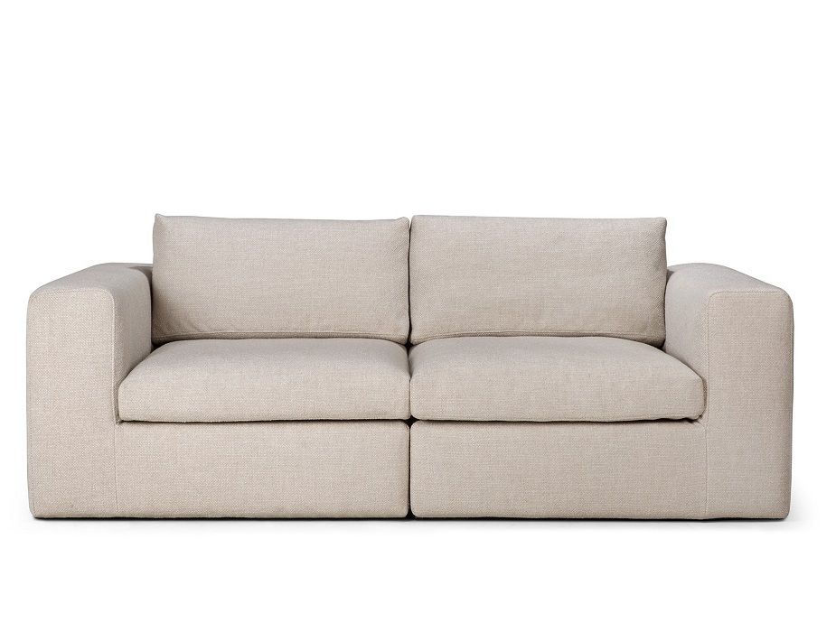 Mellow Sofa linke/rechte Armlehne Ivory Stoff Ethnicraft