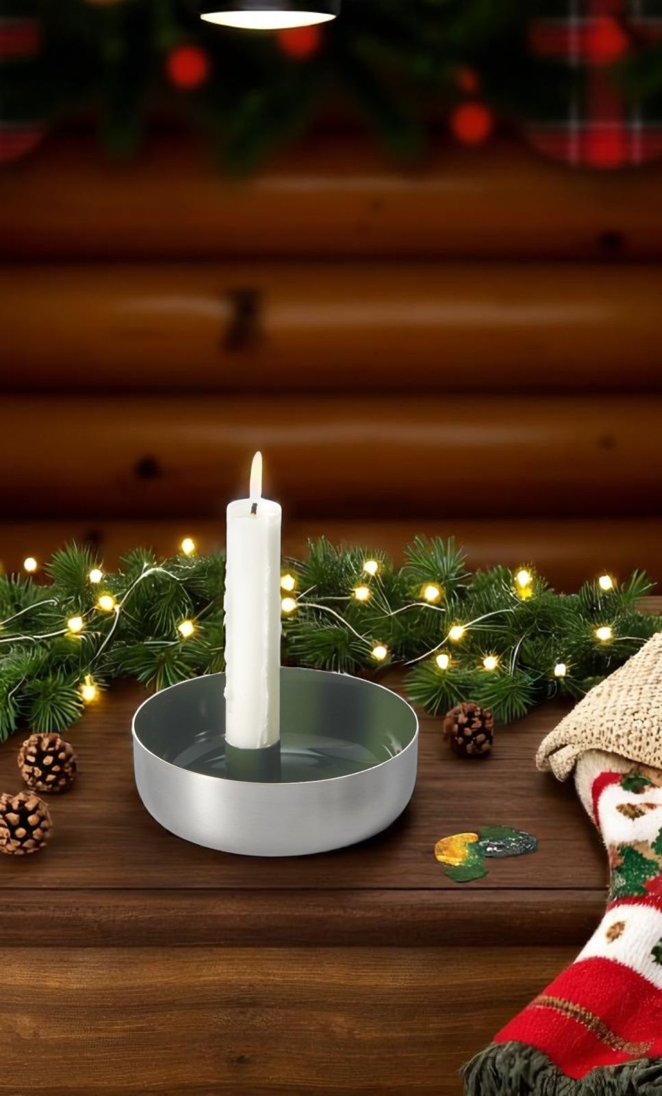 Biel 1er Kerzenschale Stahl Philippi