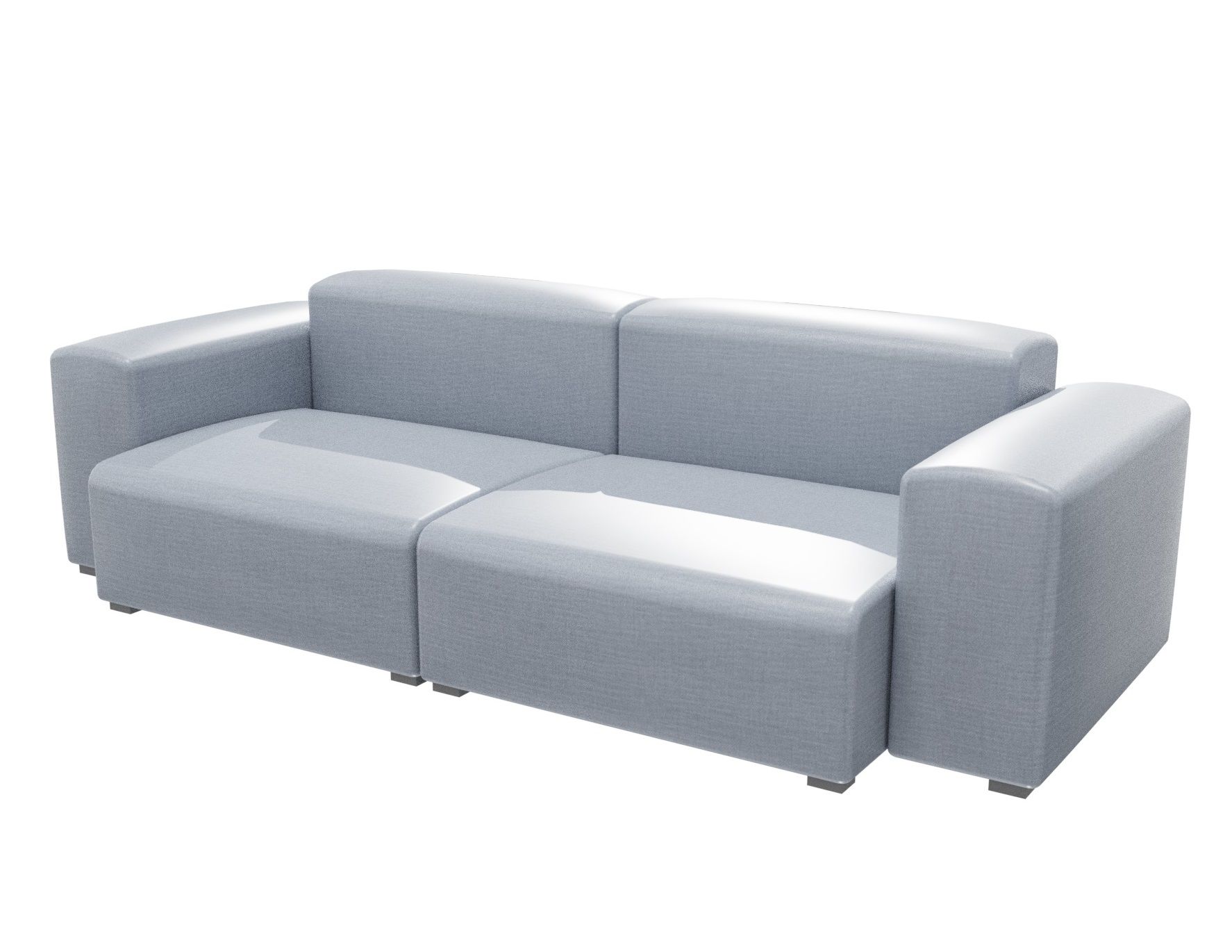 Helles Mags Soft Sofa von Hay, ein modernes 2,5-Sitzer Sofa mit niedrigen Armlehnen.