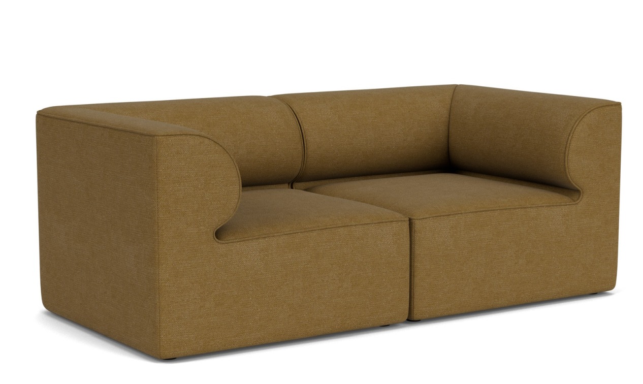 Eave Modular Sofa 2-Sitzer in Bouclé-Optik, modernes Design für Wohnzimmer und Lounges.