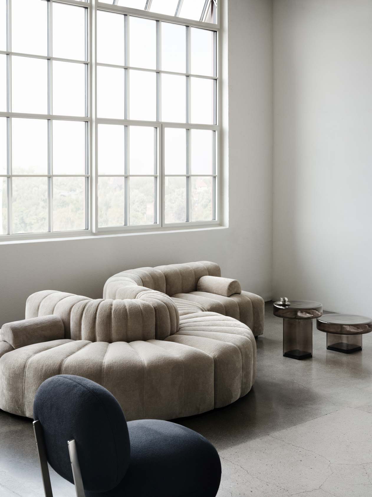 Copper Lounge Chair Sessel Edelstahlgestell NORR11