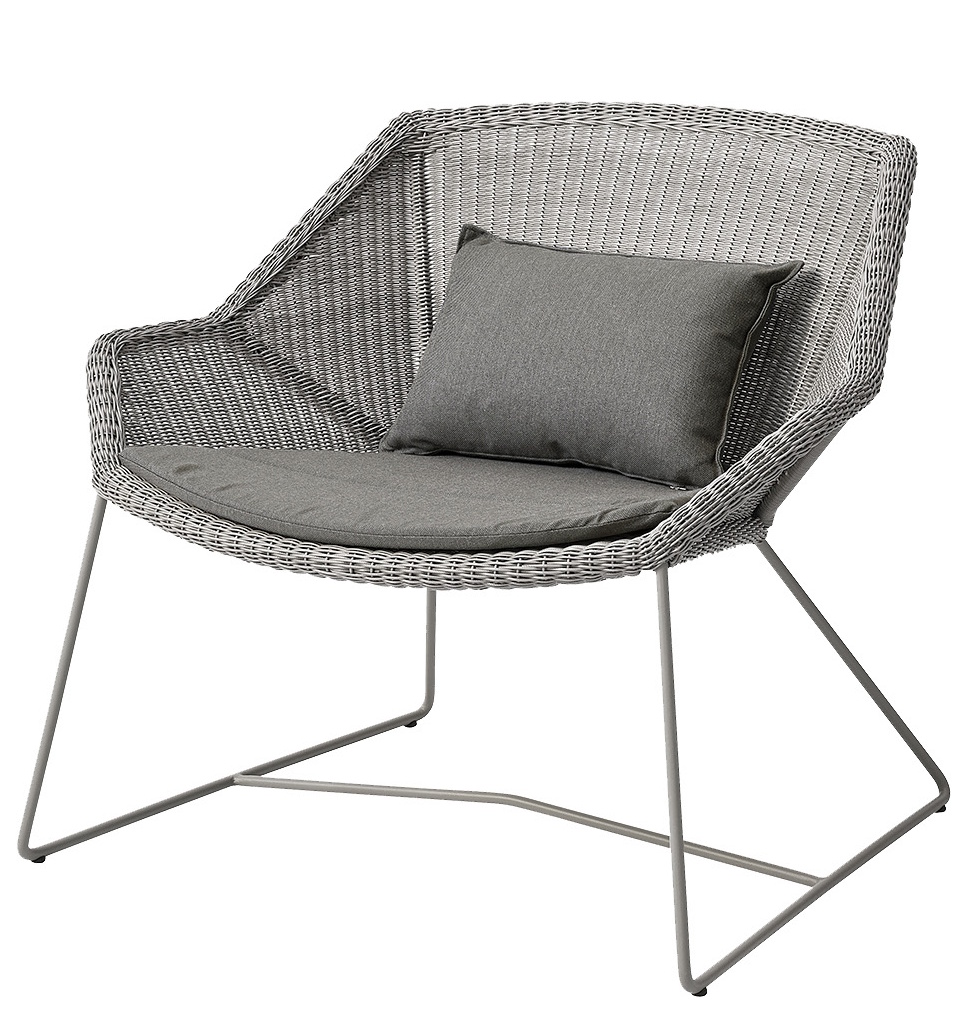 Breeze Outdoor Loungesessel Cane-Line Taupe mit Kissen