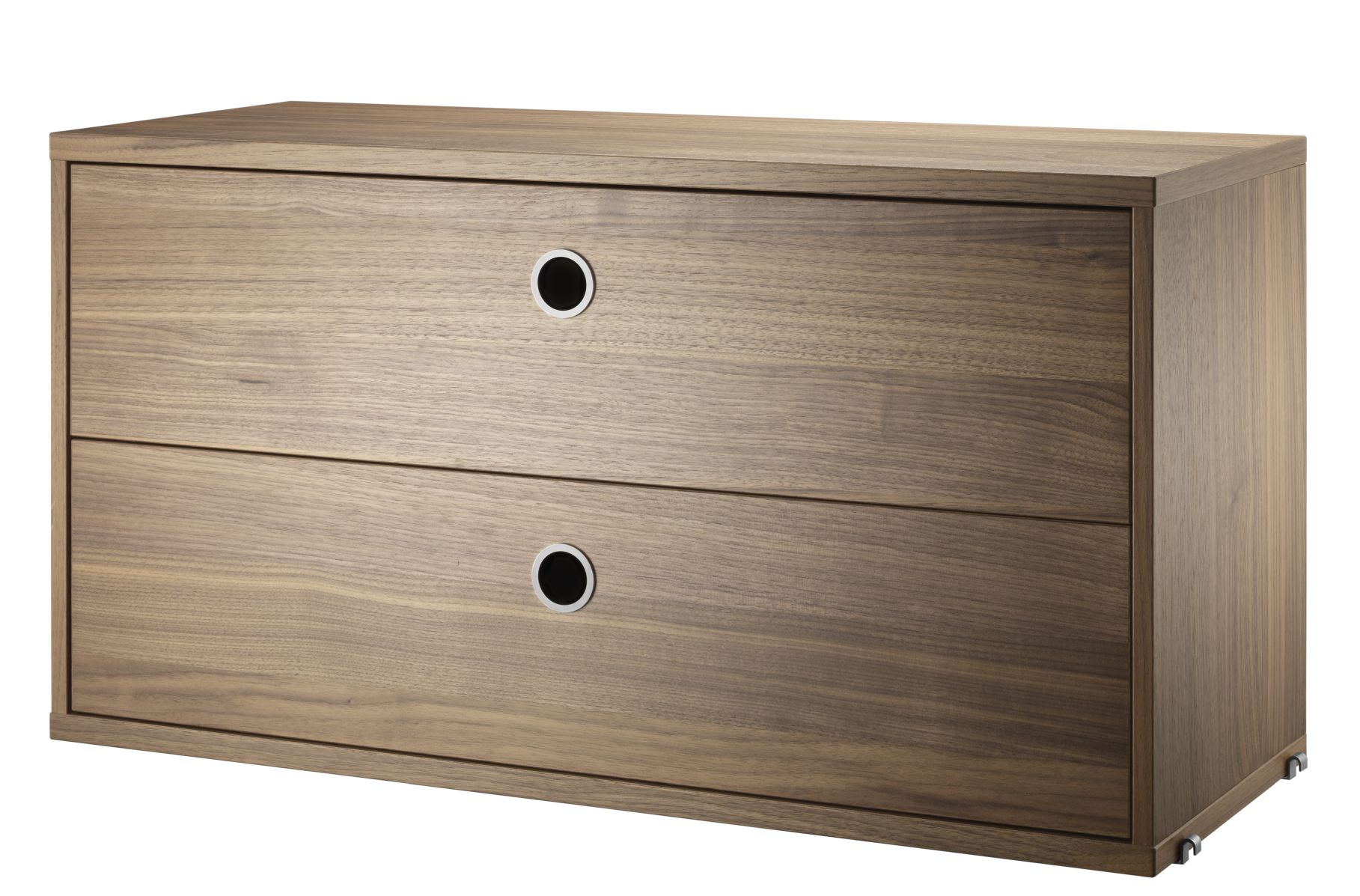 Einzelteil Schubladenelement B 78 cm String Furniture Walnuss