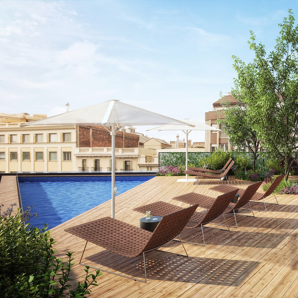 Trenza TU0704 Chaise loungue Outdoor Liege Andreu World