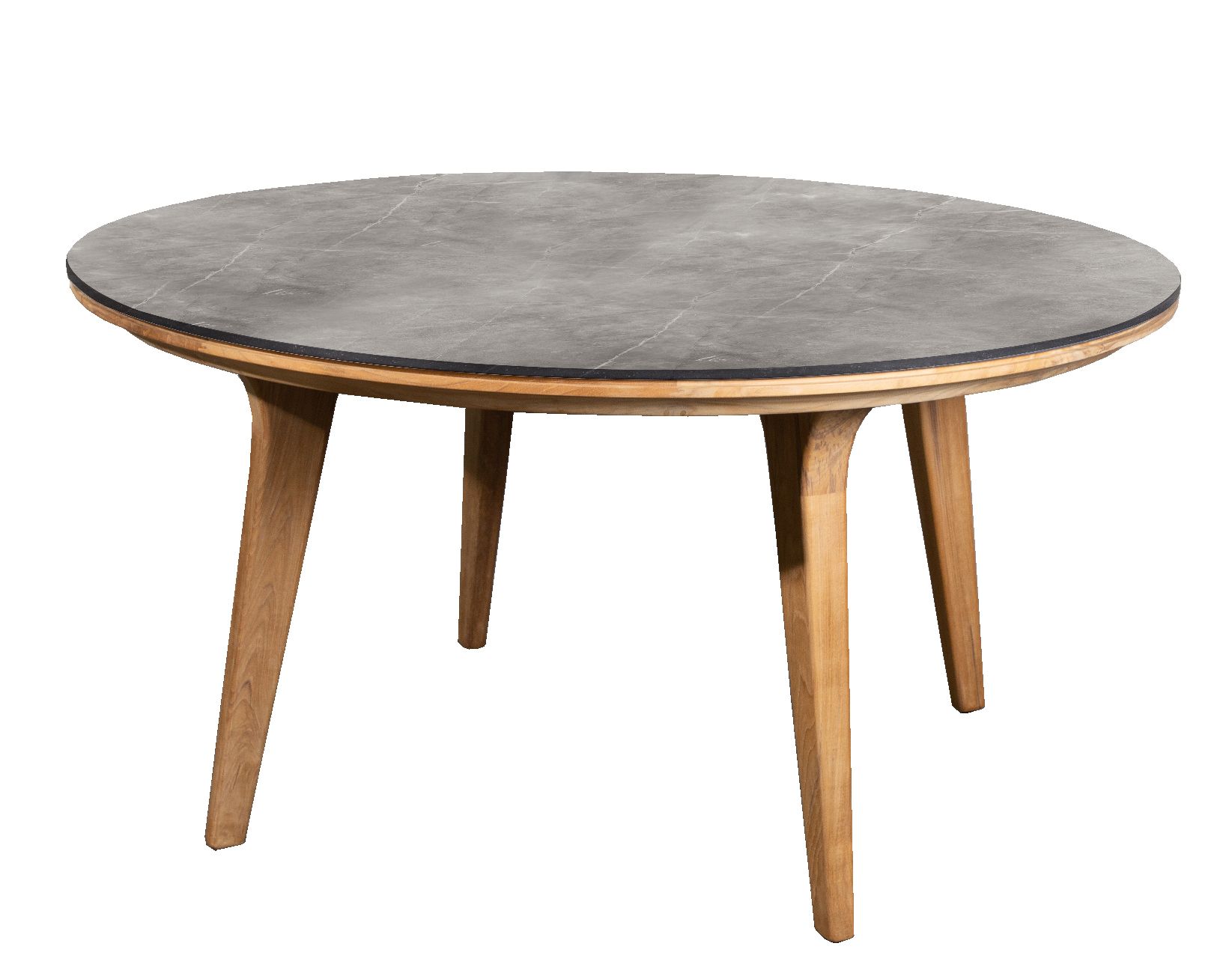 Aspect Table Esstisch rund Outdoor Cane-Line Keramik Taupe