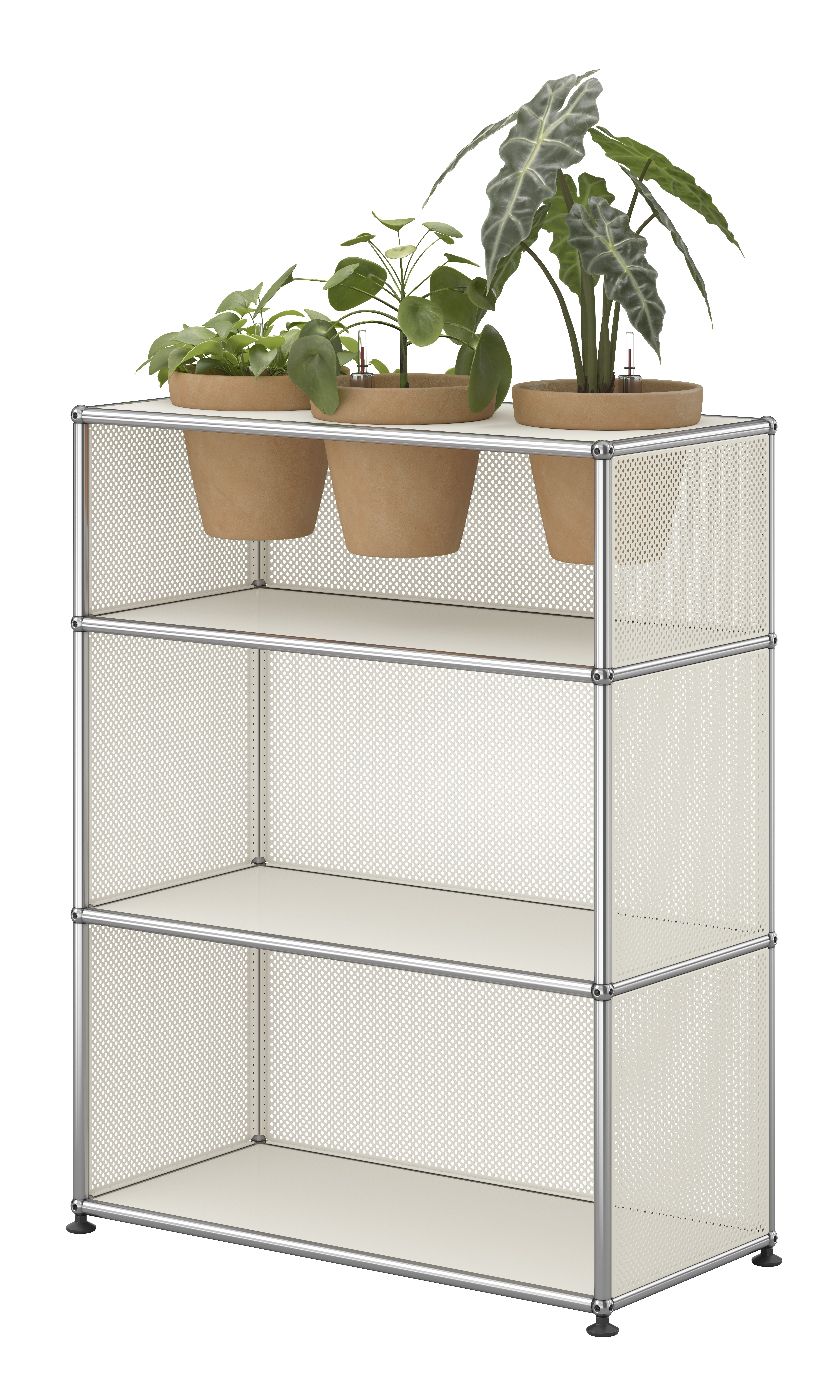USM Haller Sideboard M56 mit Pflanzenzubehör Reinweiss