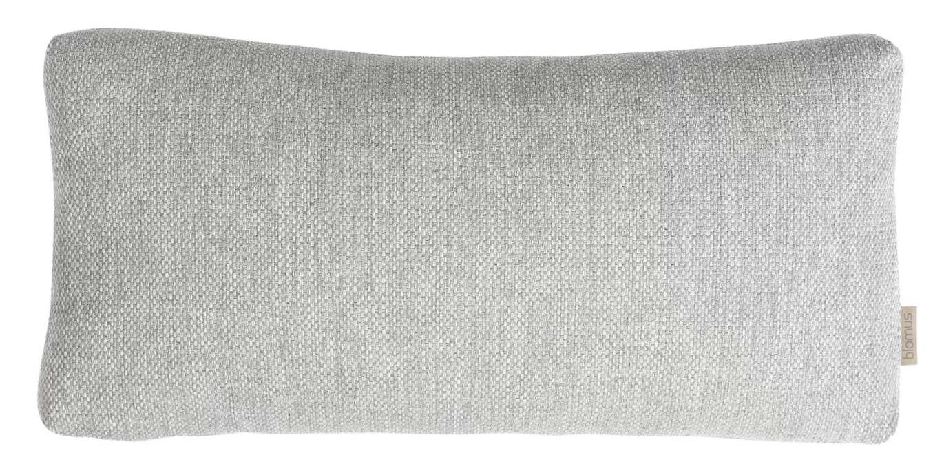 Graues Blomus Grow Kissen, 60x25 cm, für den Outdoor-Bereich. Dekokissen mit strukturierter Oberfläche.