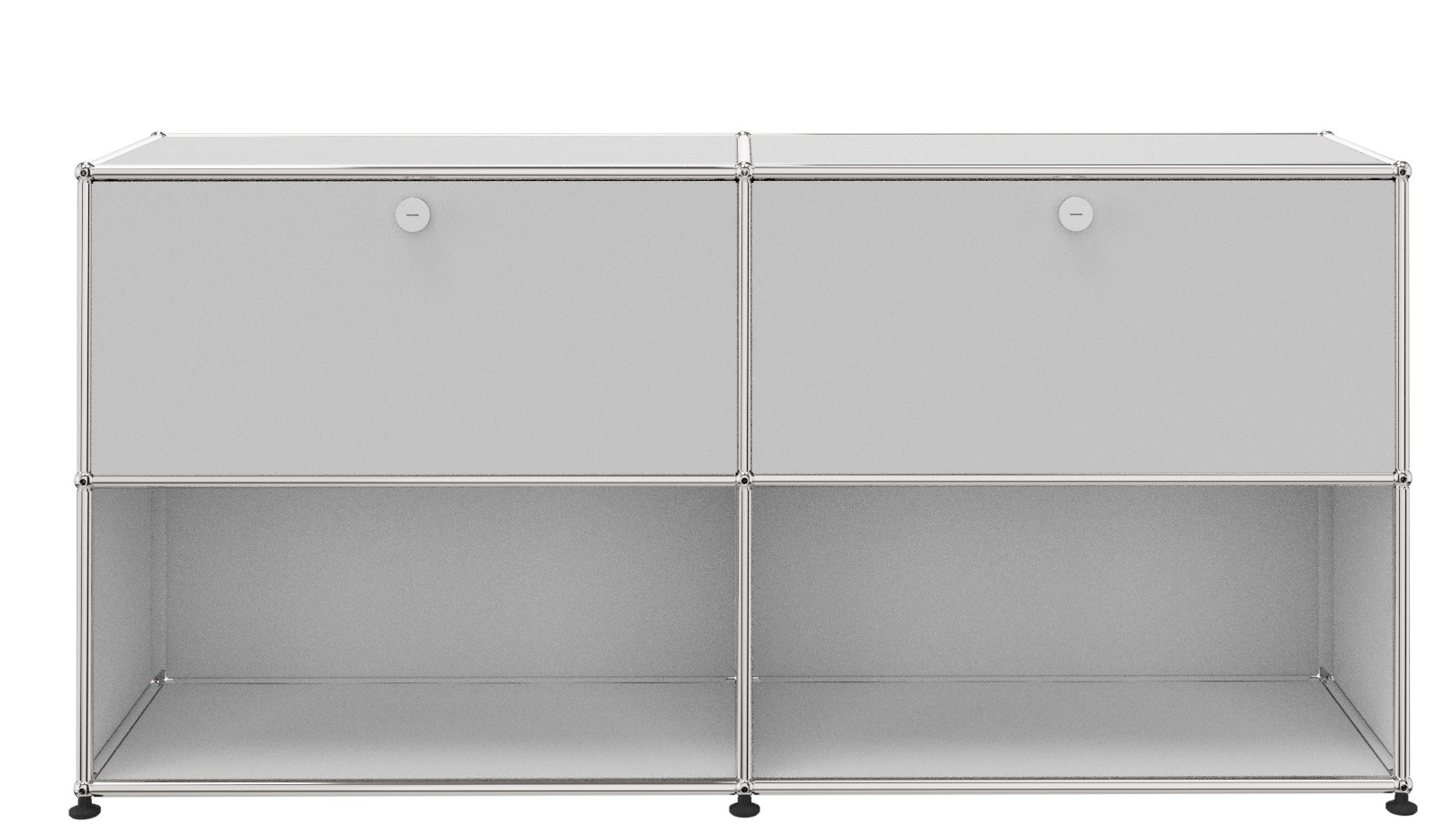 USM Haller Sideboard 2 Klappen / 2 Offen Reinweiß - FAST DELIVERY