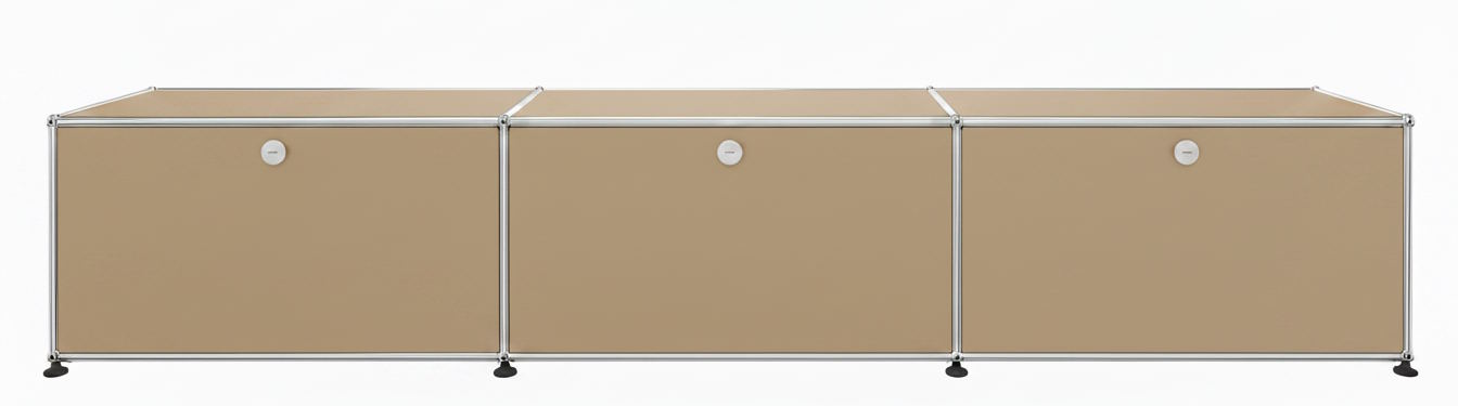 USM Haller Lowboard 3 Klappen Beige