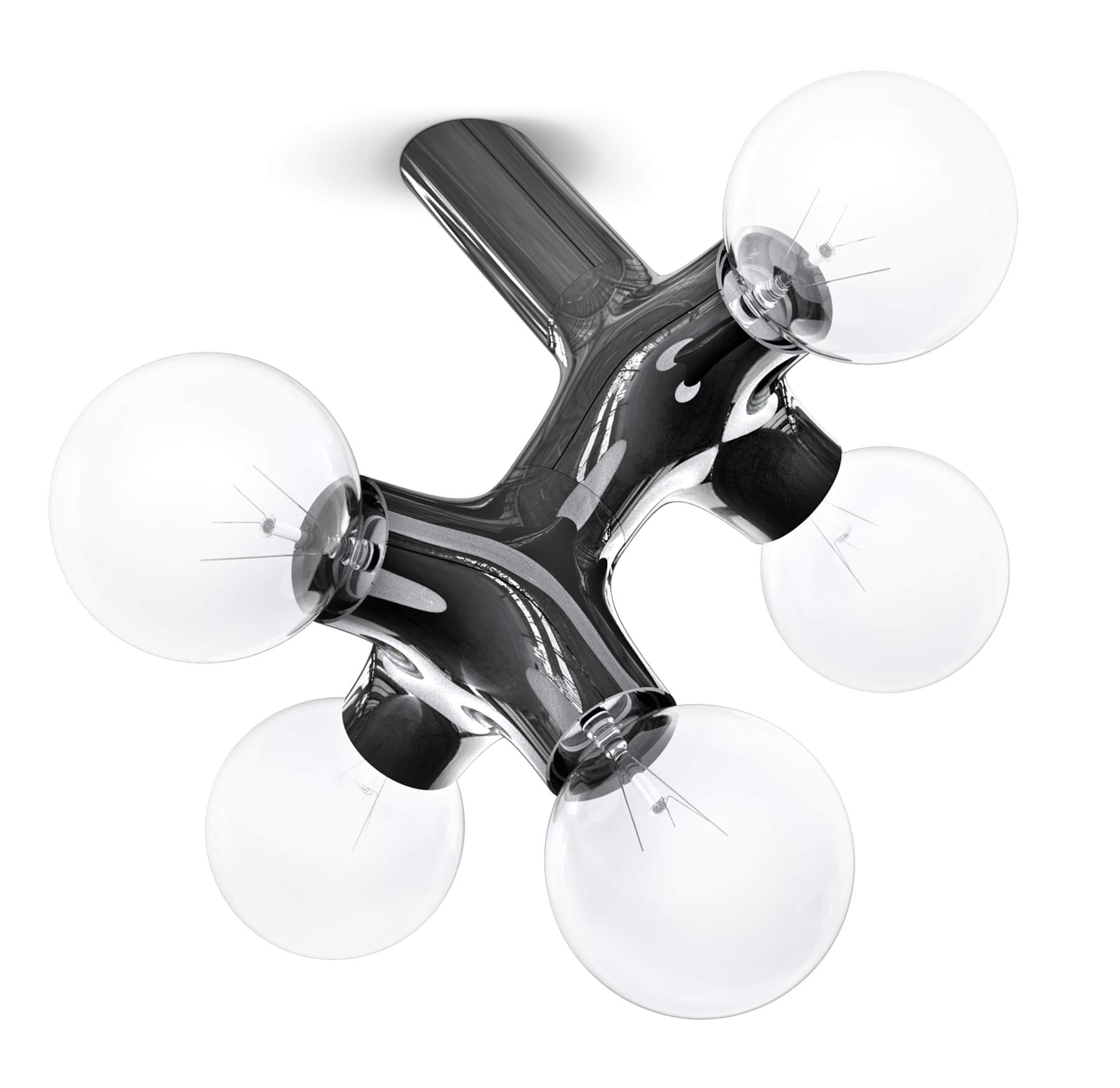 DNA Wand-/ Deckenleuchte Double-5 Schwarz Next