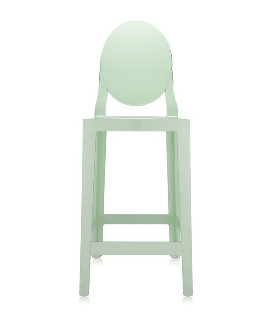 Heller One More Barhocker von Kartell, modernes Design für Küche und Bar.