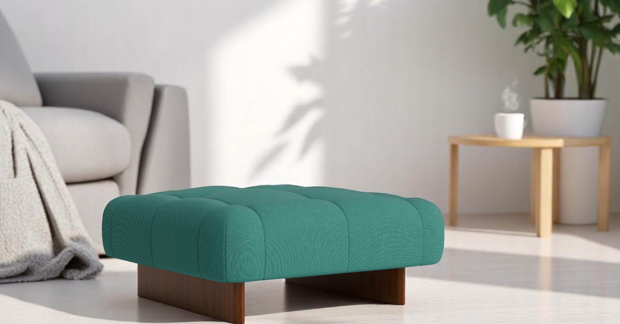 Quilton Lift Ottoman Hocker Hay