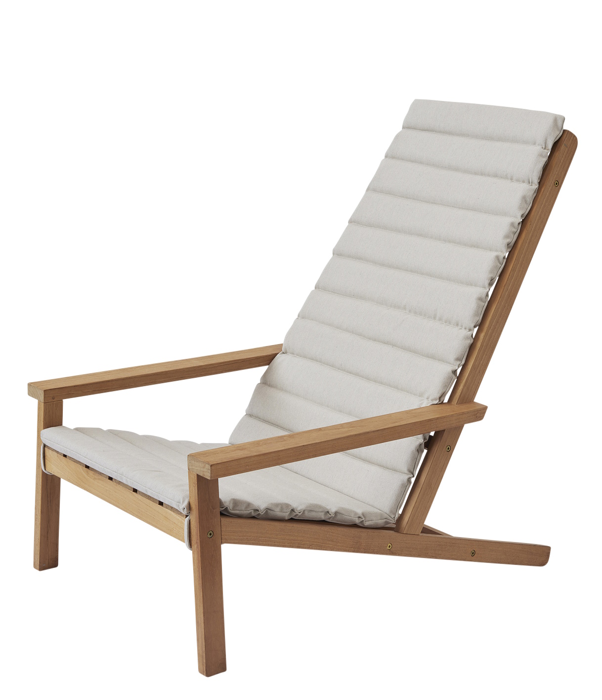 Between Lines Sitzkissen für Liegestuhl, Outdoor Kissen in Papyrus, von Skagerak by Fritz Hansen.