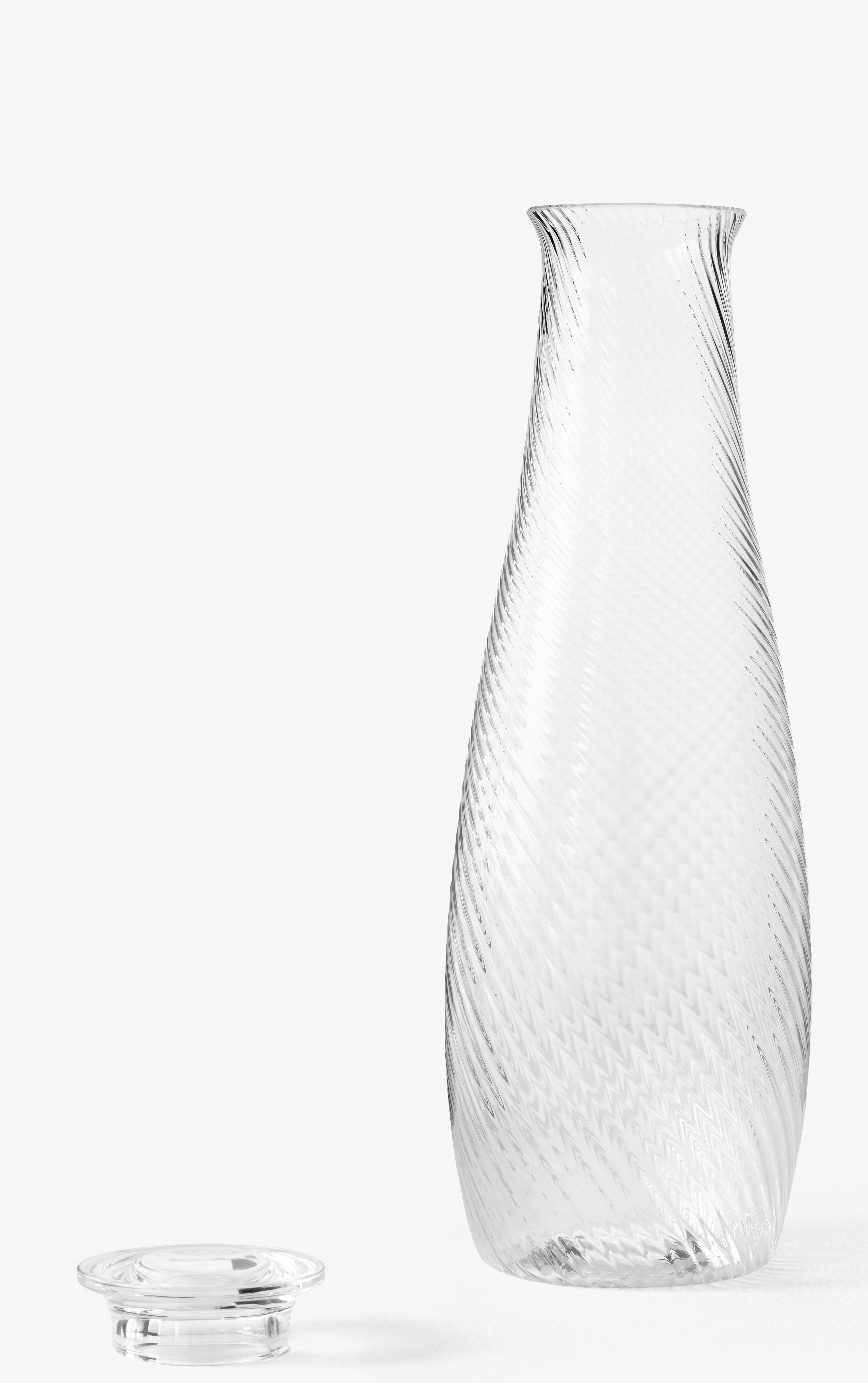 Transparente AndTradition Karaffe SC62-SC63 mit Deckel, H 25 cm, EINZELSTÜCK, für Wasser und Saft.