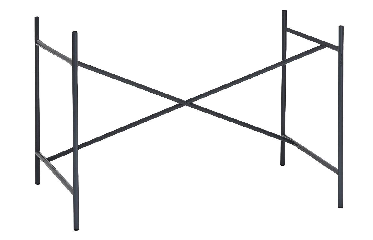 Schwarzes Eiermann Tischgestell mit exzentrischen Kreuzstreben von Richard Lampert, ideal für moderne Büros.