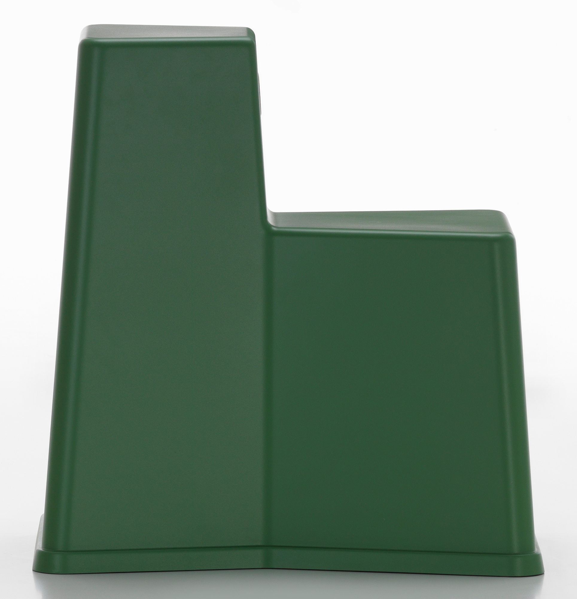 Vitra Stool Tool in Industriegrün: Moderner Hocker / Beistelltisch für Wohnen und Büro.