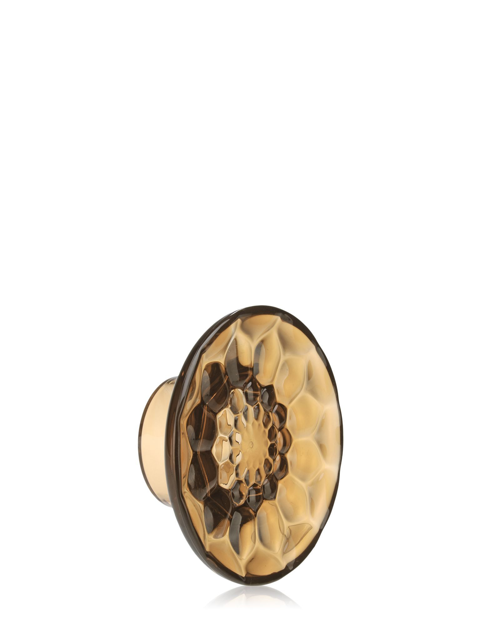 Bernsteinfarbener Jellies Garderobenhaken von Kartell, ein dekorativer Wandhaken für Jacken und Mäntel.