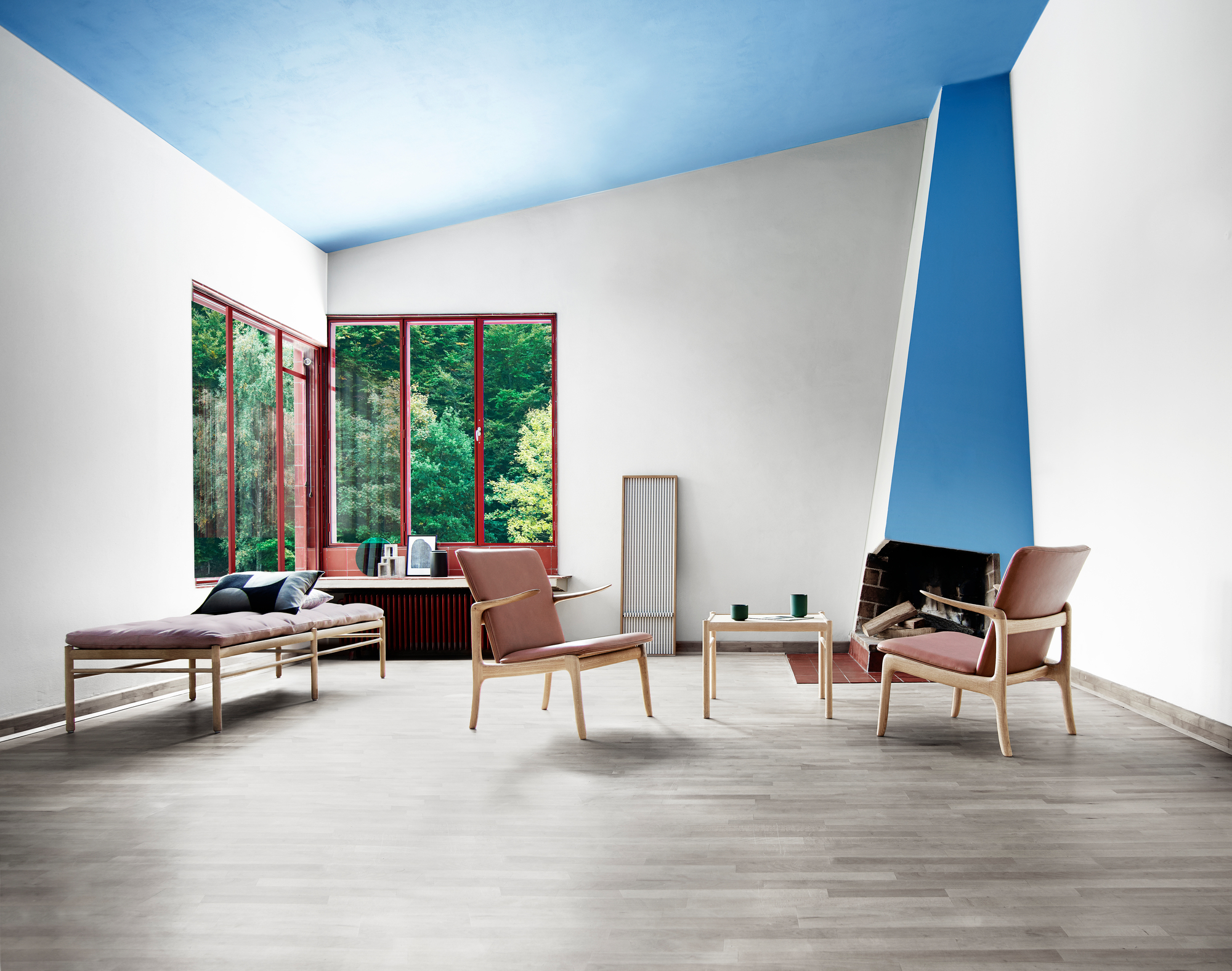 OW150 Daybed Liege Carl Hansen & Søn Leder braun Sif 95