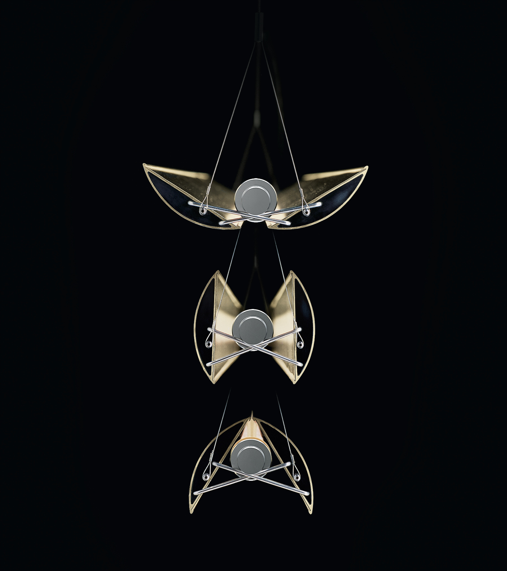 Updown 32 Pendelleuchte Belux Schwarz 2700K Dimmbar