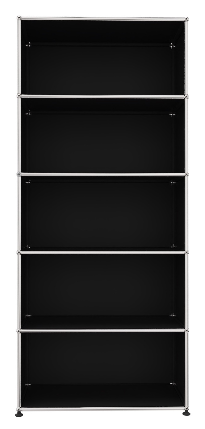 USM Haller Regal Offen H 179 cm Graphitschwarz - FAST DELIVERY