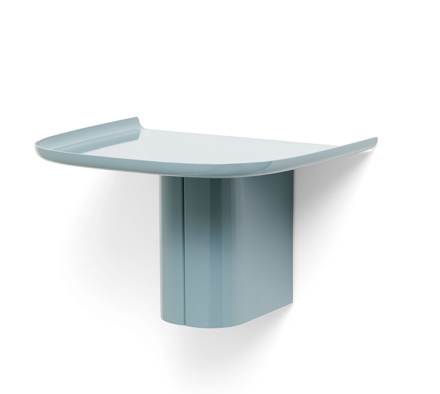 Blaues Hay Korpus Shelf Wandregal mit einem Haken, moderne Wanddekoration für das Zuhause.