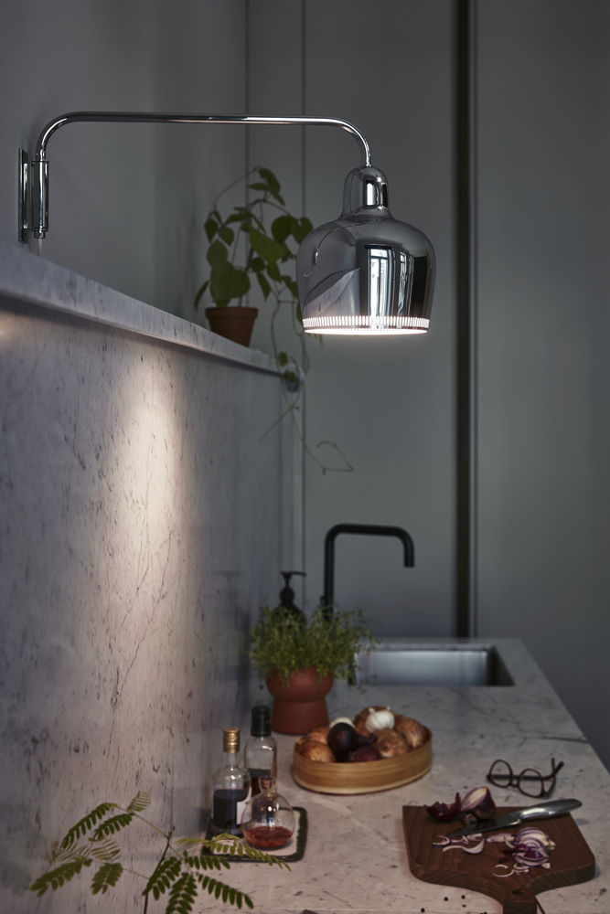 A330S Golden Bell Wandleuchte Artek QUICK SHIP Chrom