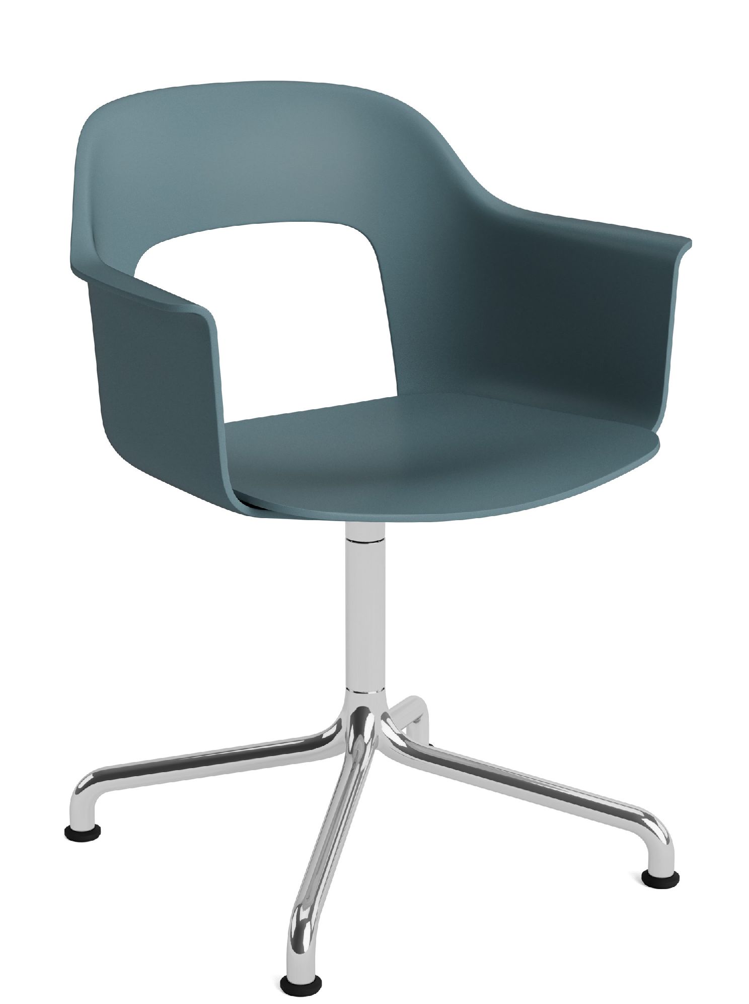 Layout Armchair 251 Armlehnstuhl 4-Sternfuß Drehfuß mit gebogenem Fußkreuz Hay