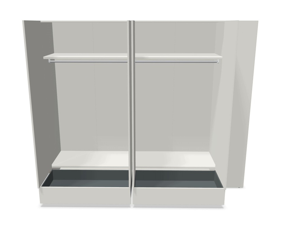MODULAR PLUS Schrank Kombination Doppelschrank mit 2 Schubkästen und Anbauschrank rechts Müller Möbelwerkstätten