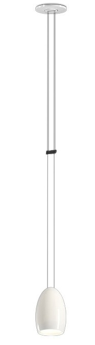 Oh China Pendelleuchte in Grau: Moderne Hängelampe mit länglichem, grauem Lampenschirm und minimalistischem Design.